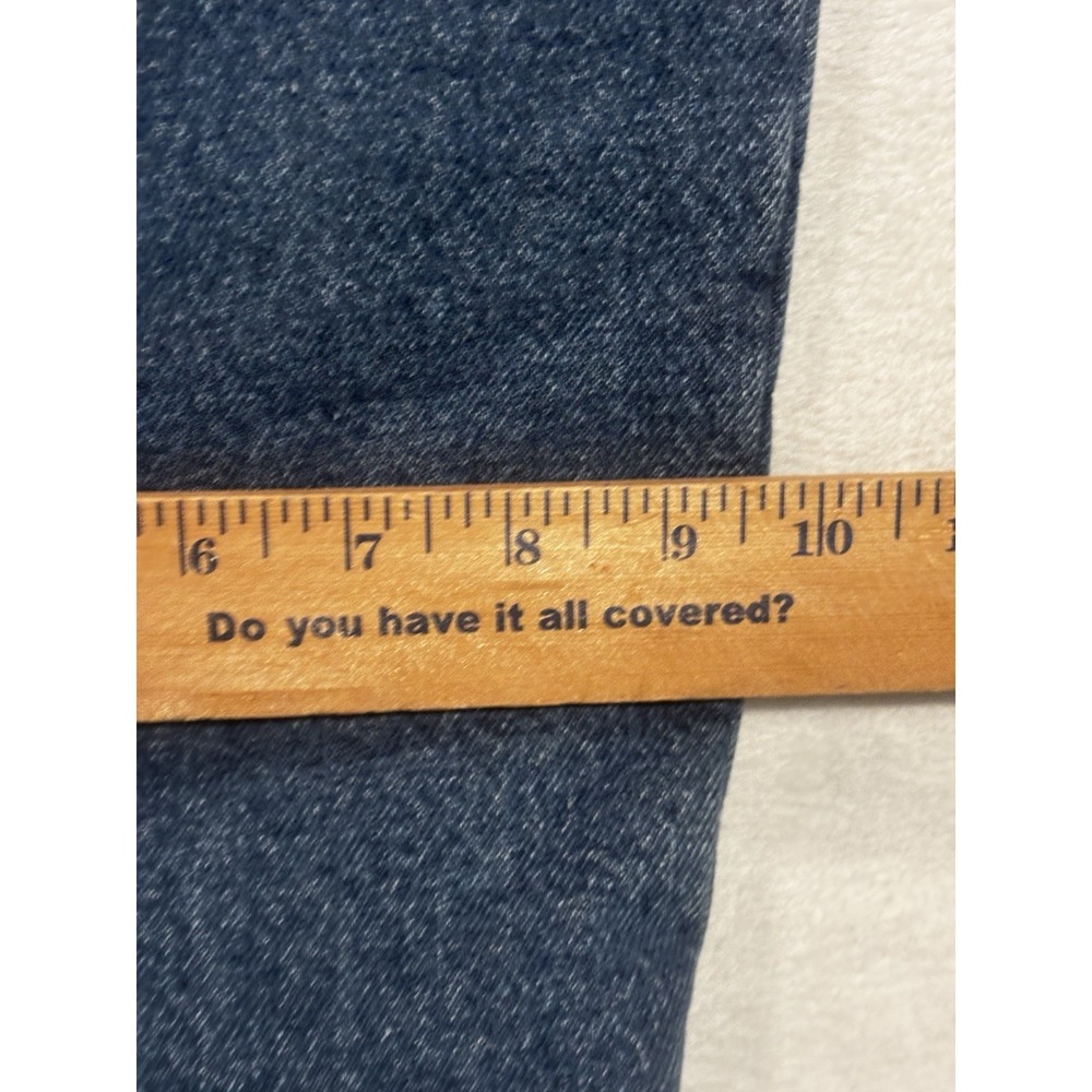 L.L. Bean Fleece Lined‎ Men's 42/29.5 Relaxed Fit Jeans Heavy Duty Denim Raw Hem - Picture 6 of 13